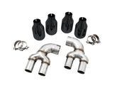AWE OE-to-Quad Tip Conversion Kit for G2X M340i / M440i - Diamond Black Tips - Primary
